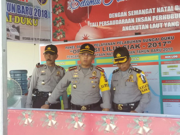 Kapolresta Cek Pos Pam dan Yan 2 Tempat Berbeda